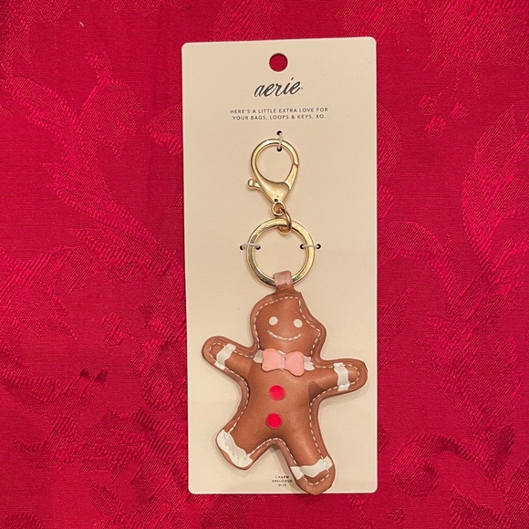 NEW! Aerie Gingerbread man keychain - Picture 4 of 5
